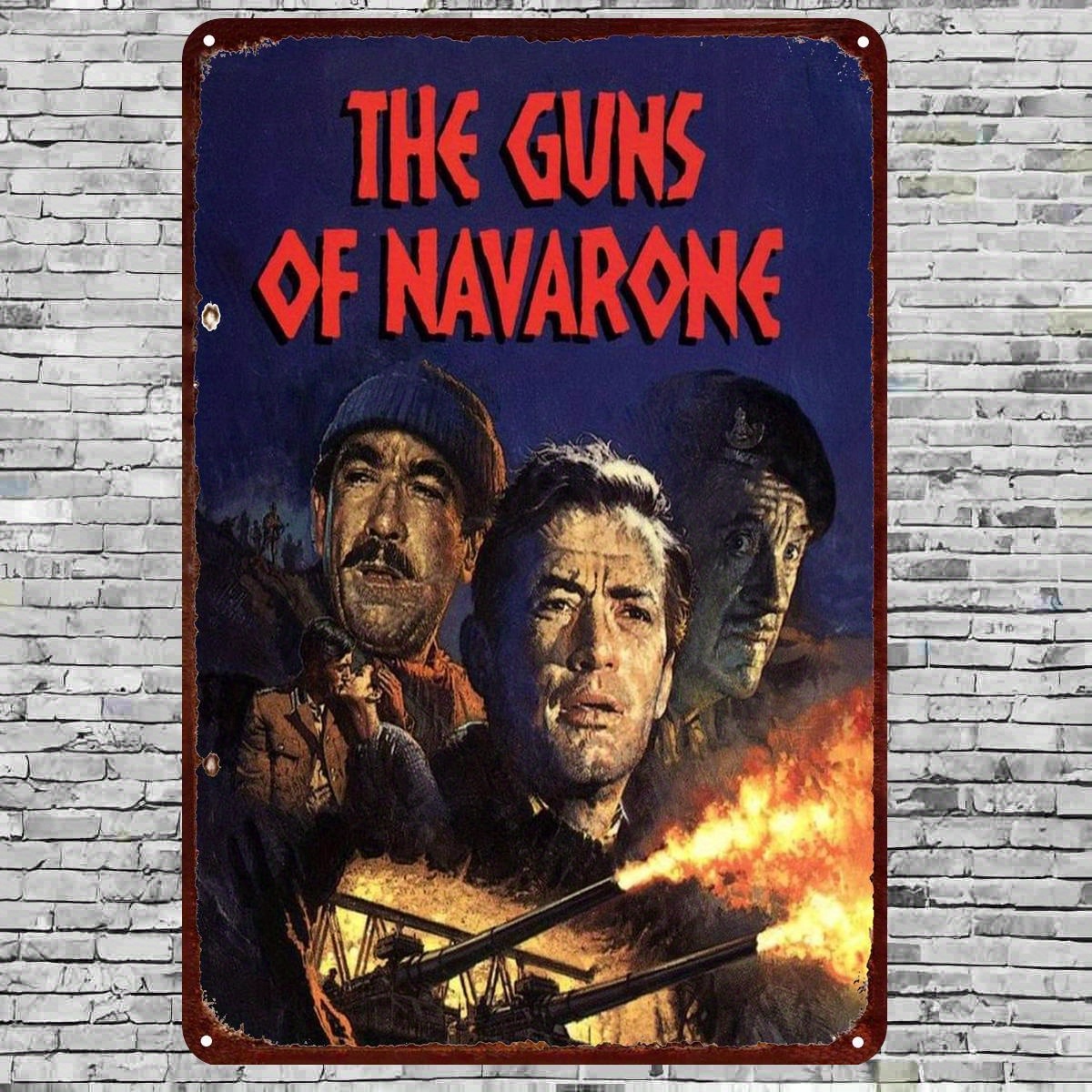 Vintage Collectible Posters - Vintage 'The Guns of Navarone' Tin