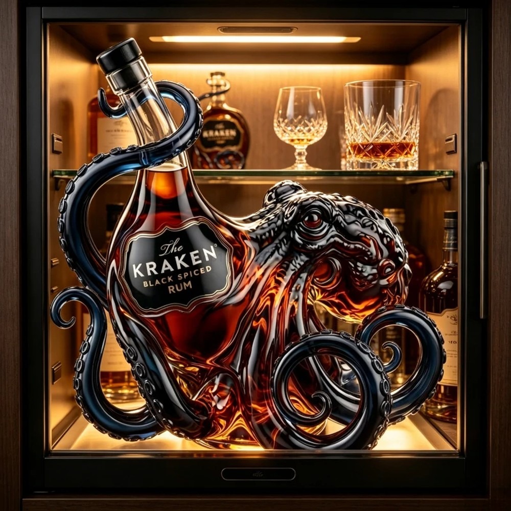 Vintage Kraken Octopus Rum Bot - Vintage Collectible Posters ulasan dan harga