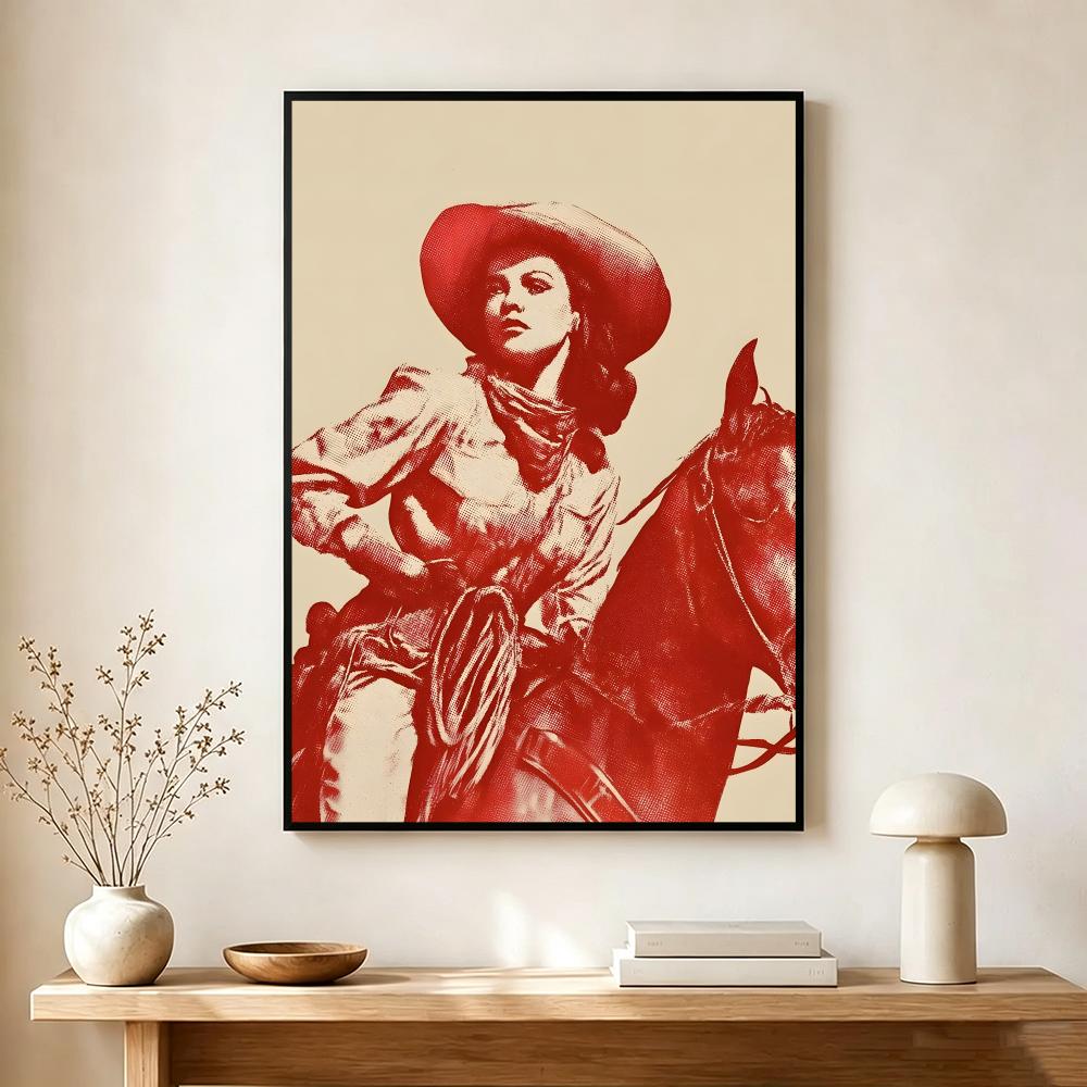 Vintage Cowgirl Theme Poster M - Vintage Collectible Posters ulasan dan harga