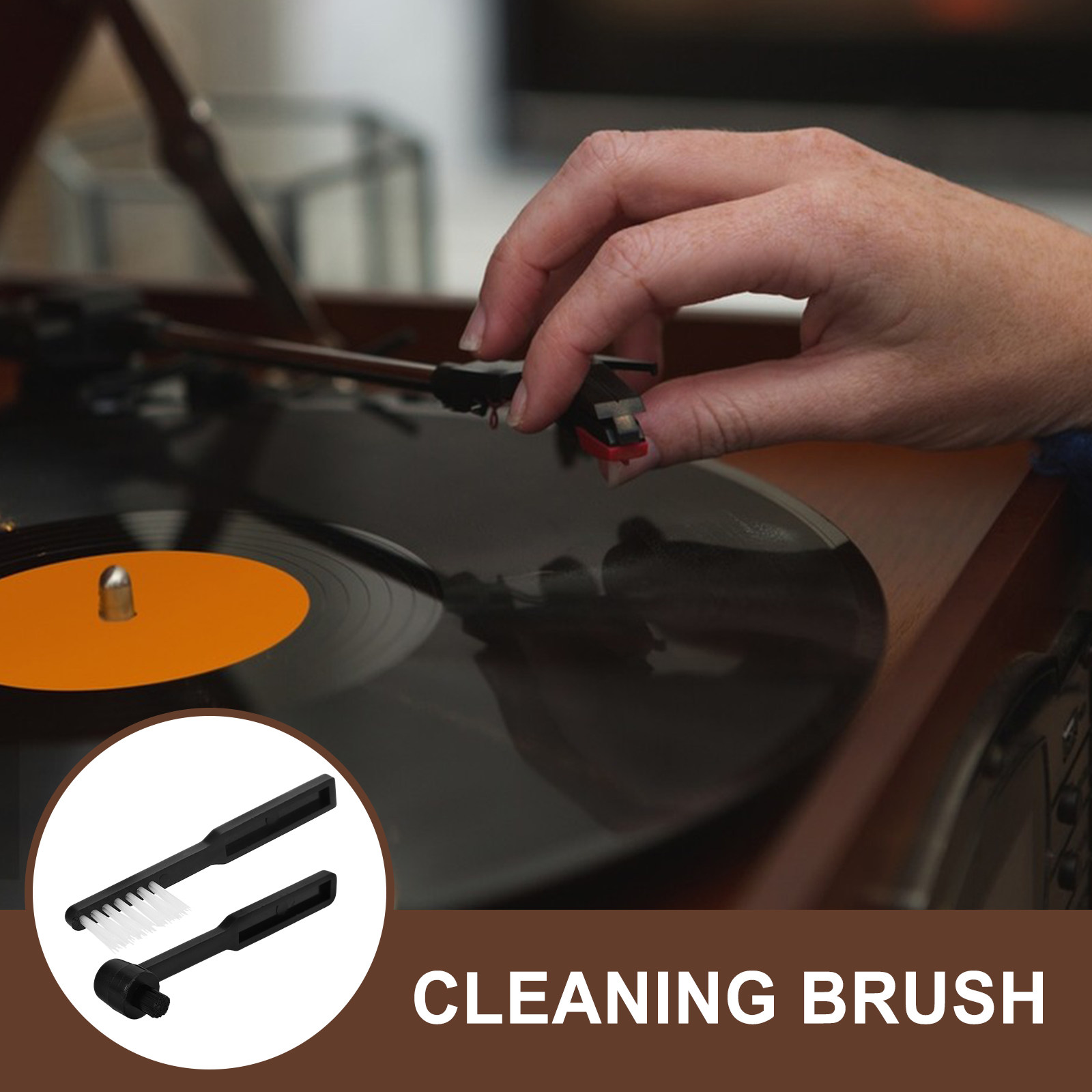2 Pcs Record Player Needle Cle - Vinyl Record Cleaner ulasan dan harga