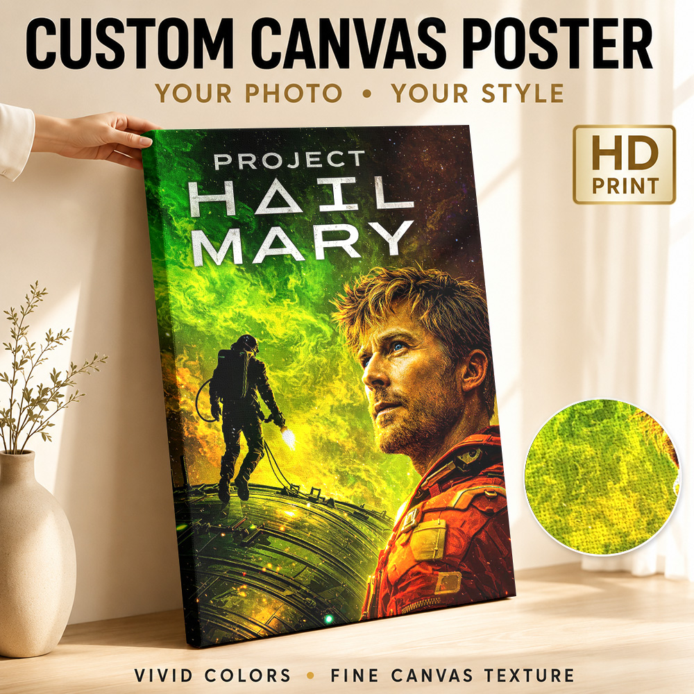 Project Hail Mary Movie Canvas - Vintage Collectible Posters ulasan dan harga
