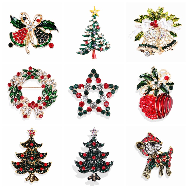 Vintage Rhinestone Christmas B - Vintage Collectible Santa ulasan dan harga