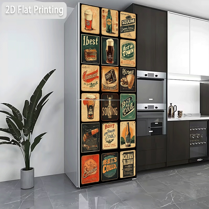 Refrigerator Sticker, Refriger - Vintage Collectible Posters ulasan dan harga