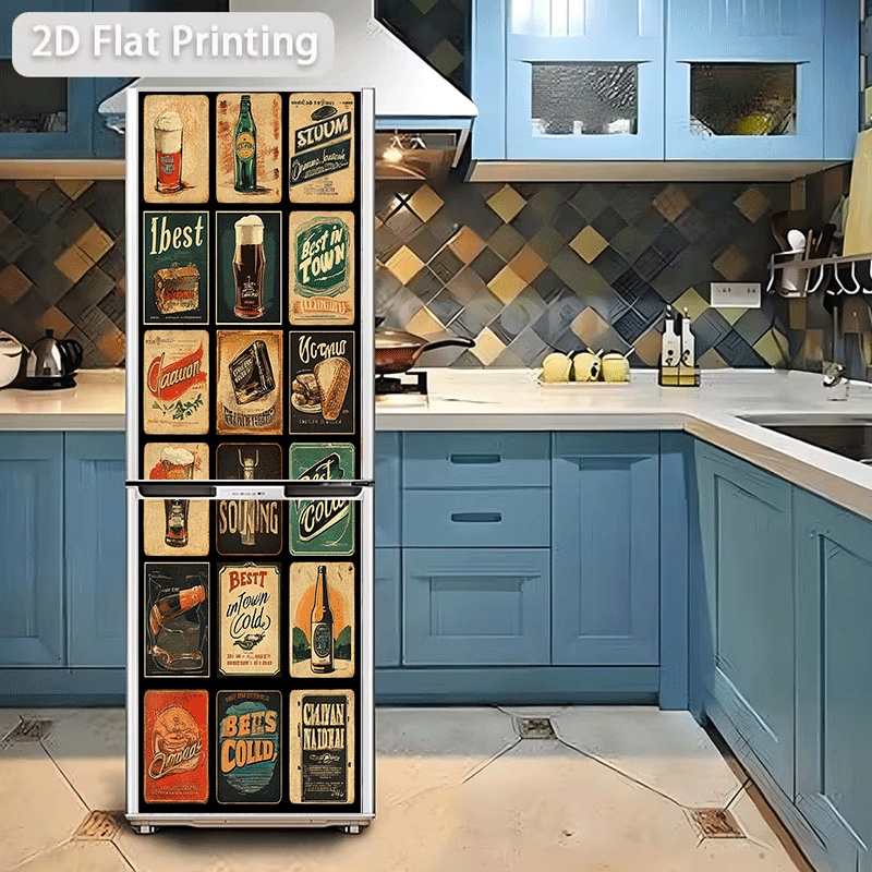 Refrigerator Sticker, Refriger - Vintage Collectible Posters ulasan dan harga