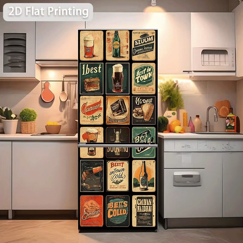 Refrigerator Sticker, Refriger - Vintage Collectible Posters ulasan dan harga