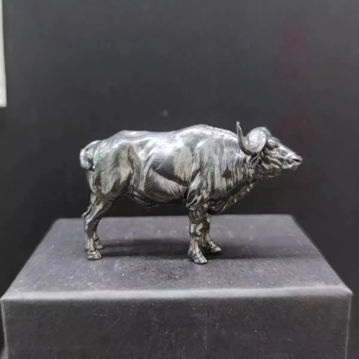 Brass African Buffalo Sculptur - Vintage Collectible Furniture ulasan dan harga