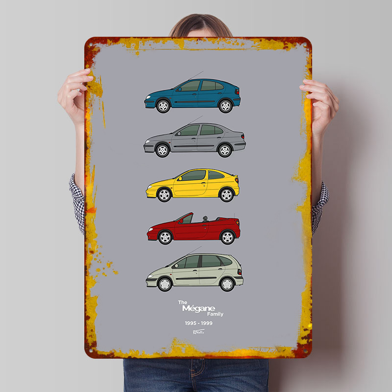 Sports Car Megane Collection 1 - Vintage Collectible Posters ulasan dan harga