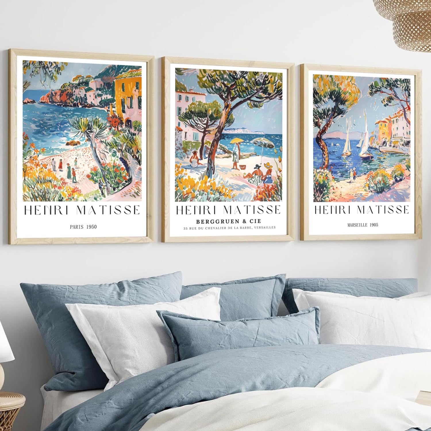 3 Pieces/Set of Vintage Beach  - Vintage Collectible Posters ulasan dan harga